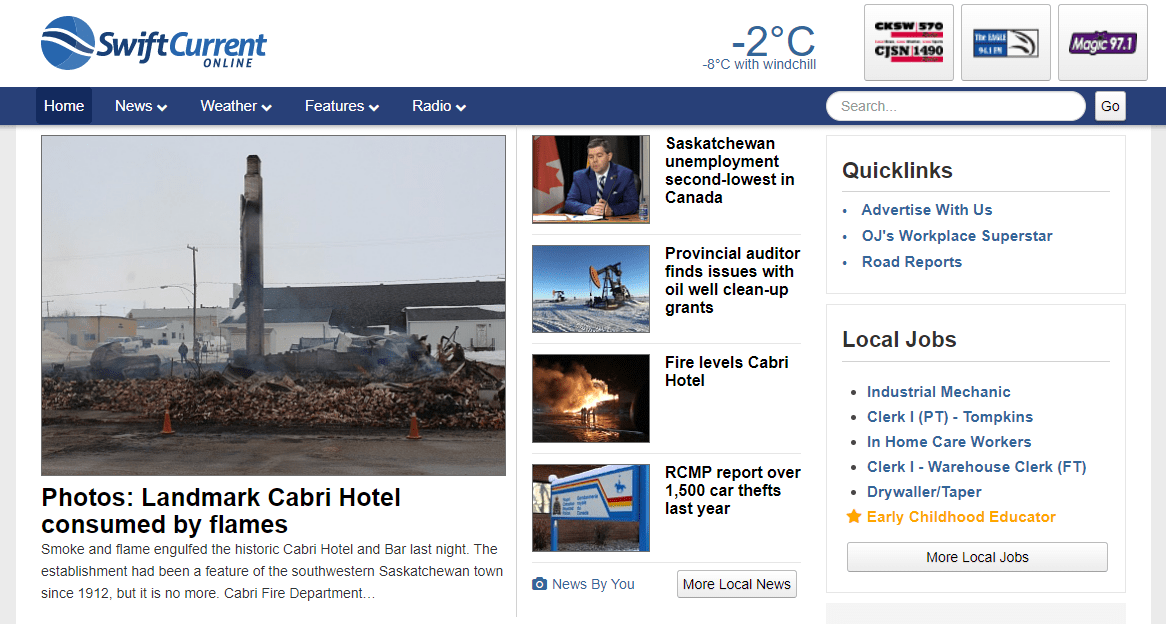 to the newlook Swift Current Online